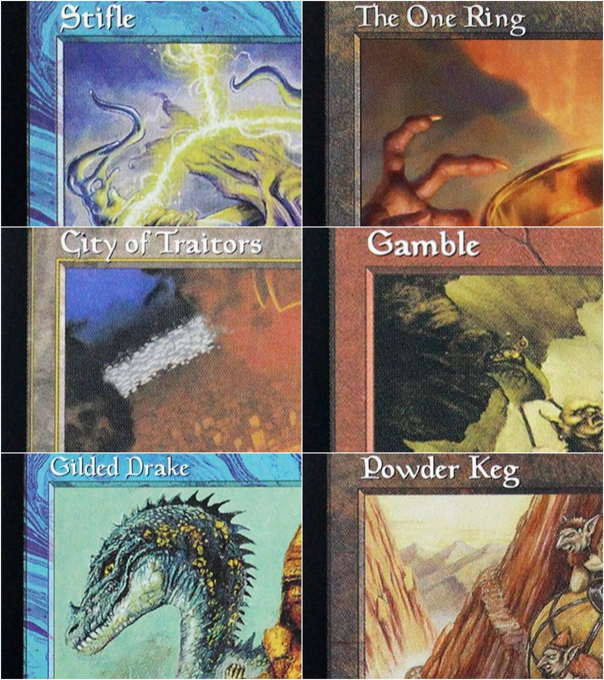 Board Game Oath - Обычные прокси-карты TCG (Stifle/Oath of Druids/Gamble/Snuff
