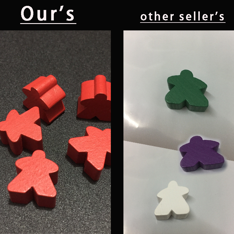 100 деревянных Meeples, 14 цве – обзор и цена Board Game Sequence