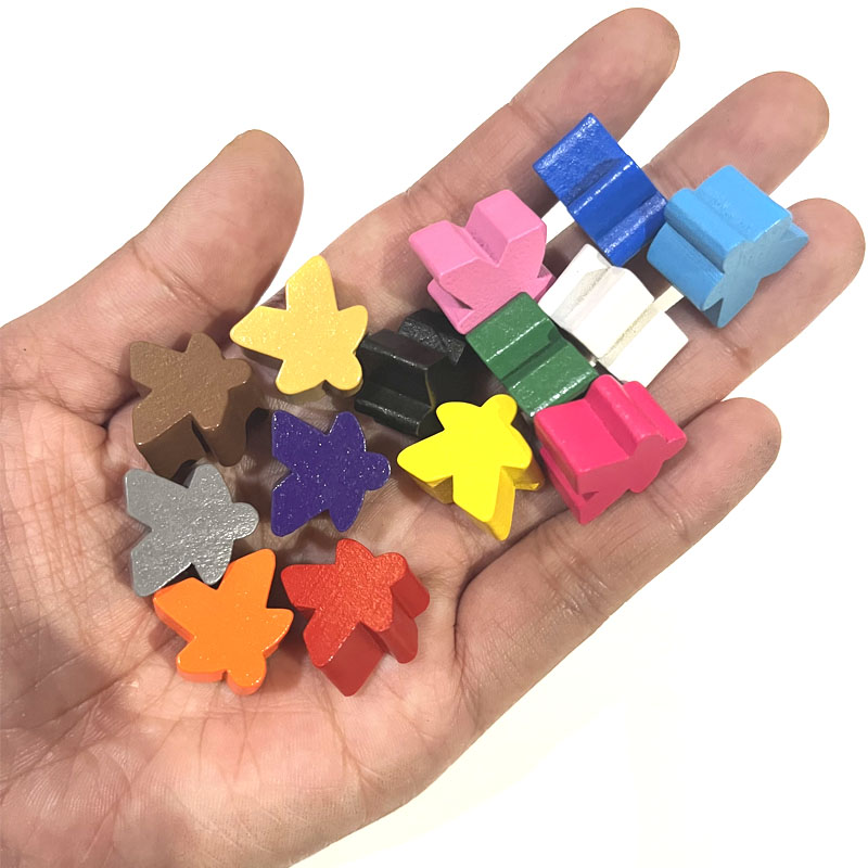 100 деревянных Meeples, 14 цве – обзор и цена Board Game Sequence