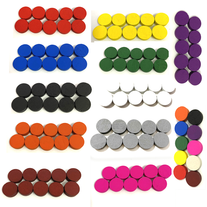 100 шт., диаметр 15*5 мм, дере – обзор и цена Board Game Sequence